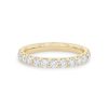 Diamonds Direct Women'S Bands | Essential Diamond Halfway Wedding Band (0.75Tw) Yellow Gold 14K