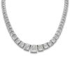 Diamonds Direct Necklaces | Cushion Diamond Riviera Necklace