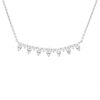 Diamonds Direct Necklaces & Pendants | Alternating Diamond Bar Pendant White Gold 14K