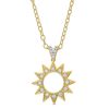 Diamonds Direct Necklaces & Pendants | Simon G. Celestial Diamond Necklace Yellow Gold 18K