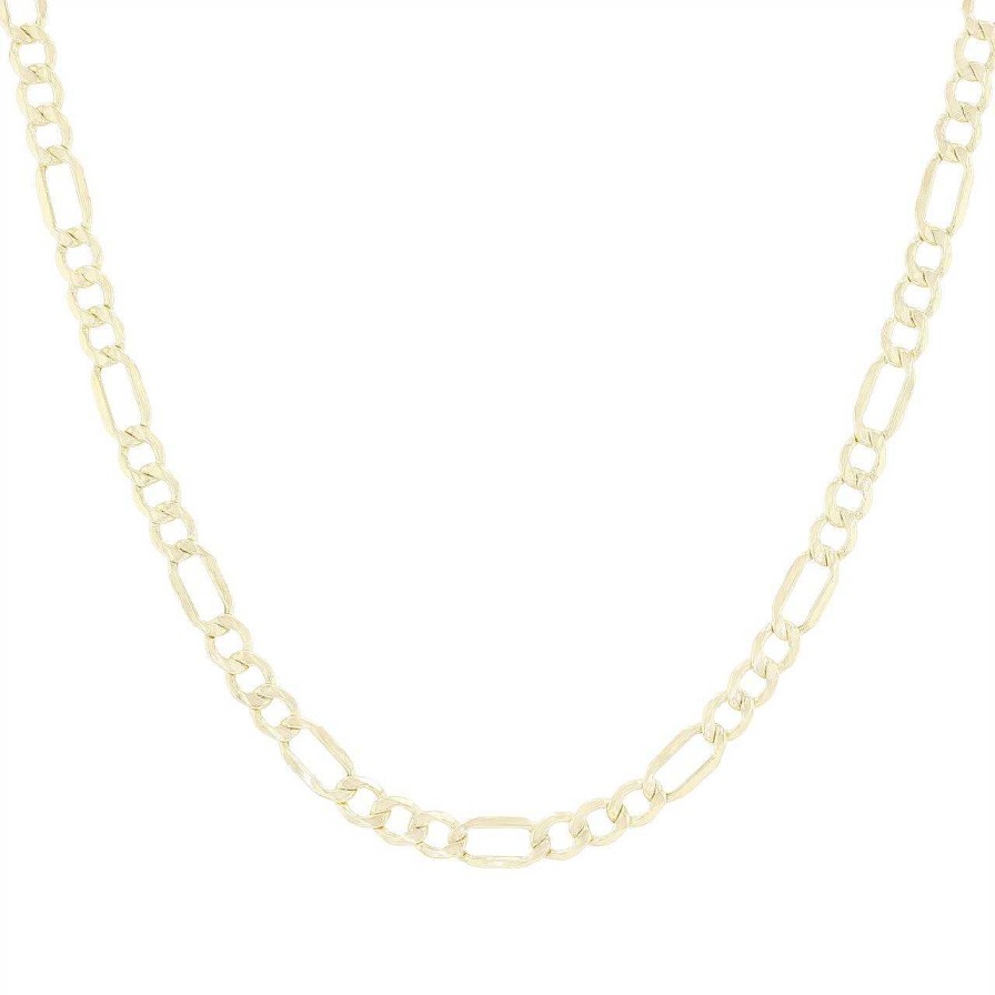 Diamonds Direct Chains | 20 Inch Figaro Chain Yellow Gold 14K