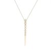 Diamonds Direct Necklaces & Pendants | Diamond Bezel Spike Pendant Yellow Gold 14K