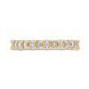 Diamonds Direct Women'S Bands | Alternating Baguette And Oval Cut Diamond Wedding Band Yellow Gold 14K