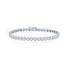 Diamonds Direct Bracelets | Diamond Cluster Tennis Bracelet White Gold 14K