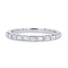 Diamonds Direct Women'S Bands | Horizontal Baguette Diamond Wedding Band By Ses Creations White Gold 14K