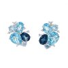 Diamonds Direct Earrings | Multicolor Topaz And Diamond Earrings