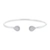 Diamonds Direct Bracelets | Teardrop Diamond Bangle White Gold 14K