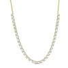 Diamonds Direct Necklaces & Pendants | Four Prong Diamond Station Necklace Yellow Gold 14K