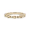 Diamonds Direct Women'S Bands | Geometric Frame Milgrain Wedding Band By Diamonds Direct Designs White Gold 14K