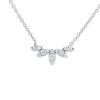 Diamonds Direct Necklaces & Pendants | Diamond Floral Inspired Curve Pendant