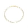 Diamonds Direct Bracelets | Diamond Cut Cuban Link Chain Bracelet Yellow Gold 14K