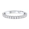 Diamonds Direct Women'S Bands | Tacori Clean Crescent Diamond Wedding Band White Gold 18K