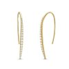 Diamonds Direct Earrings | Diamond Tapered Wire Earrings White Gold 14K