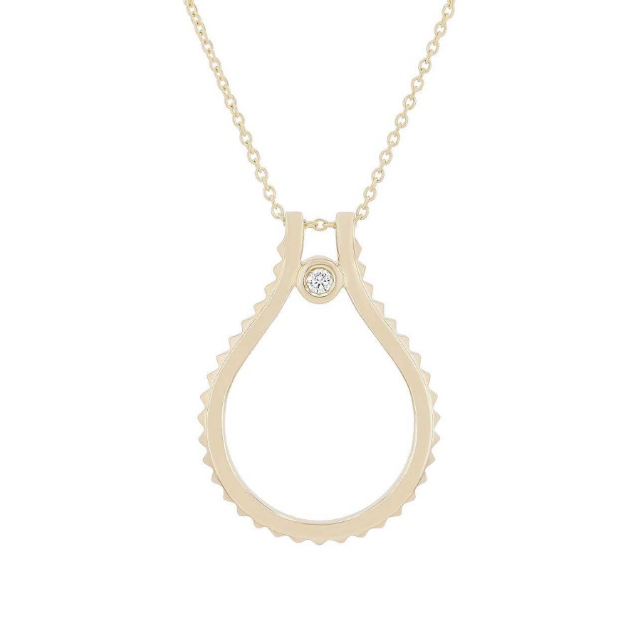 Diamonds Direct Necklaces & Pendants | Michael M. Signature Tetra Pendant Yellow Gold 14K