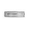 Diamonds Direct Men'S Bands | Simon G. Diamond Border 6Mm Wedding Band White Gold 18K