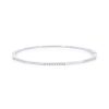 Diamonds Direct Bracelets | Geometric Diamond Segment Bangle White Gold 14K