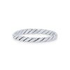 Diamonds Direct Women'S Bands | Rope 2Mm Wedding Band By Novell White Gold 14K