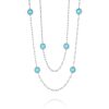 Diamonds Direct Necklaces & Pendants | Tacori Crescent Embrace Turquoise Necklace