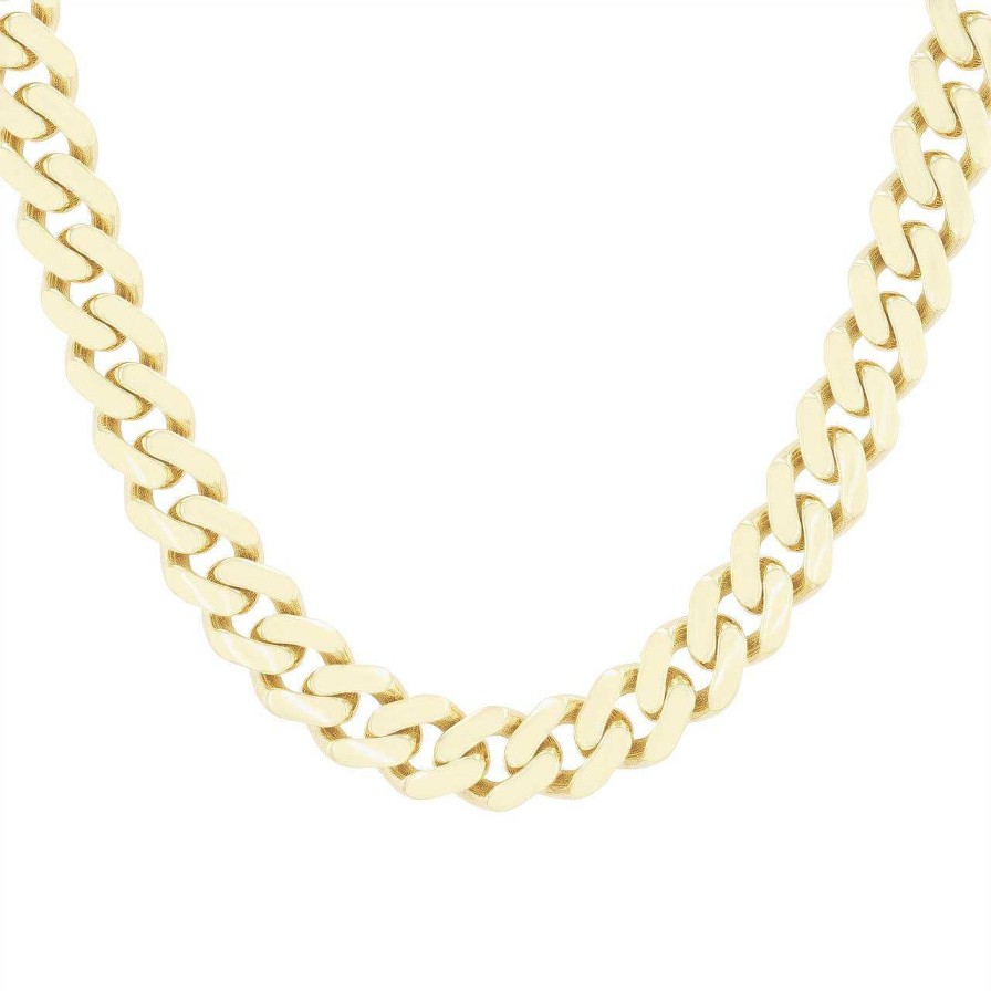 Diamonds Direct Chains | 22 Inch Cuban Link Chain - 9Mm Yellow Gold 14K