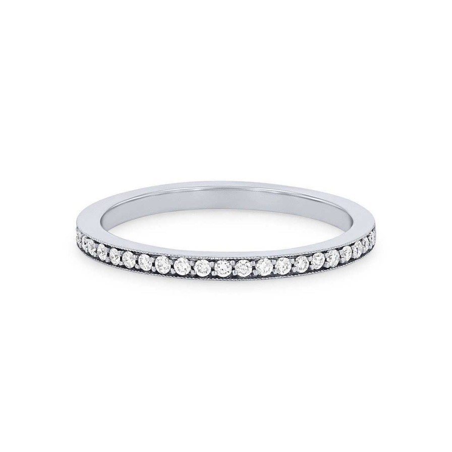 Diamonds Direct Women'S Bands | Tacori Ribbon Wedding Band White Gold 18K