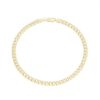 Diamonds Direct Bracelets | Petite Cuban Link Chain Bracelet Yellow Gold 14K