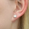 Diamonds Direct Earrings | Lab Grown Round Diamond Studs White Gold 14K