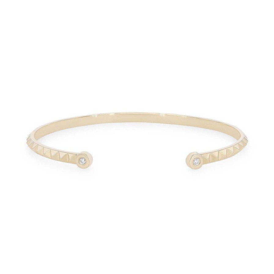 Diamonds Direct Bracelets | Michael M. Foundation Cuff Bangle Yellow Gold 14K