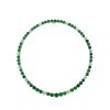 Diamonds Direct Necklaces | Round Emerald And Diamond Tennis Necklace