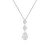 Diamonds Direct Necklaces & Pendants | Three Stone Diamond Cluster Pear Pendant