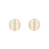 Diamonds Direct Earrings | Michael M. Orb Stribe Button Stud Earrings