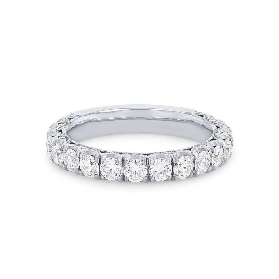 Diamonds Direct Women'S Bands | Tacori Royalt Diamond Wedding Band Yellow Gold 18K