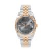 Diamonds Direct Men'S Watches | Rolex Datejust 41Mm Wimbledon Dial Fluted Bezel Watch | Oystersteel And Yellow Gold Bracelet