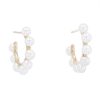 Diamonds Direct Earrings | Freshwater Pearl Hoop Earrings