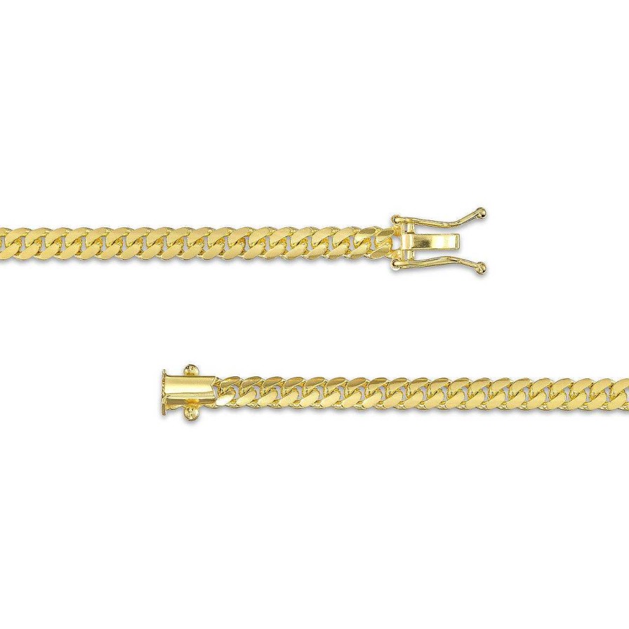 Diamonds Direct Chains | 22 Inch Cuban Link Chain - 3.9Mm Yellow Gold 14K