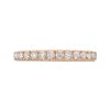 Diamonds Direct Women'S Bands | French Pave Diamond 3/4 Way Wedding Band By Diamonds Direct Designs Rose Gold 14K