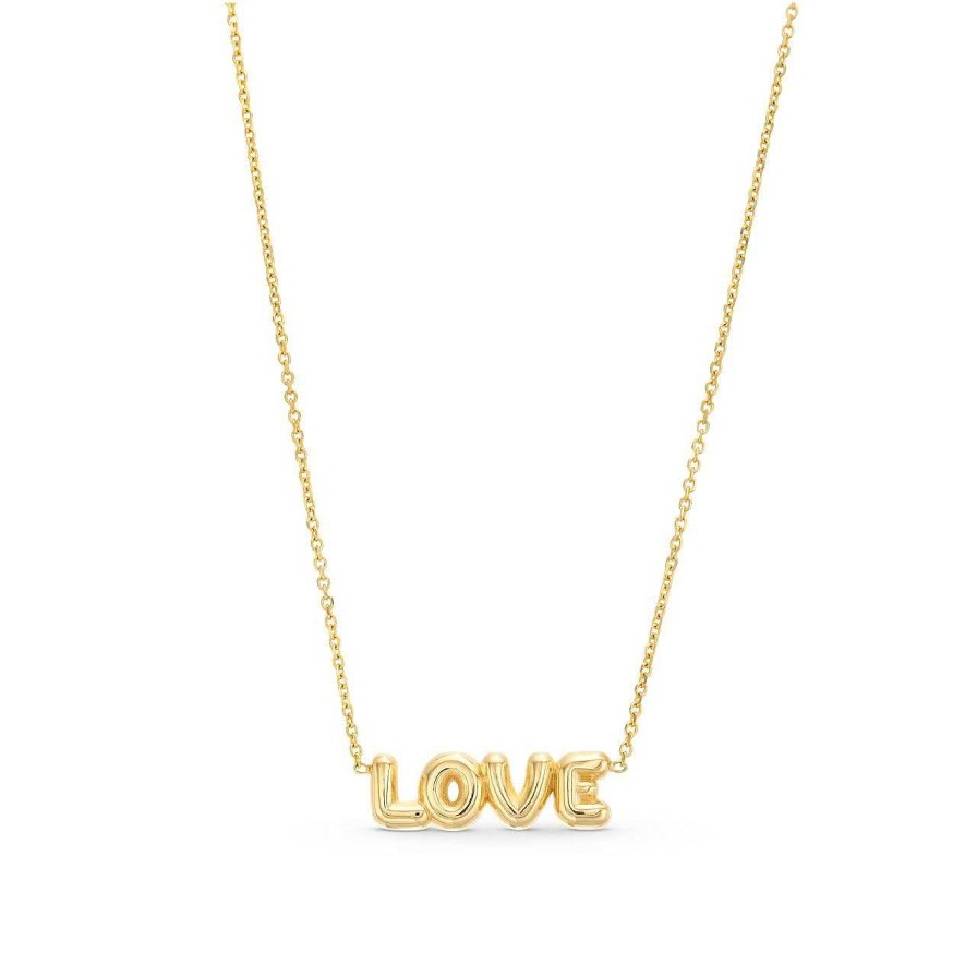 Diamonds Direct Necklaces & Pendants | Love Bubble Letters Necklace