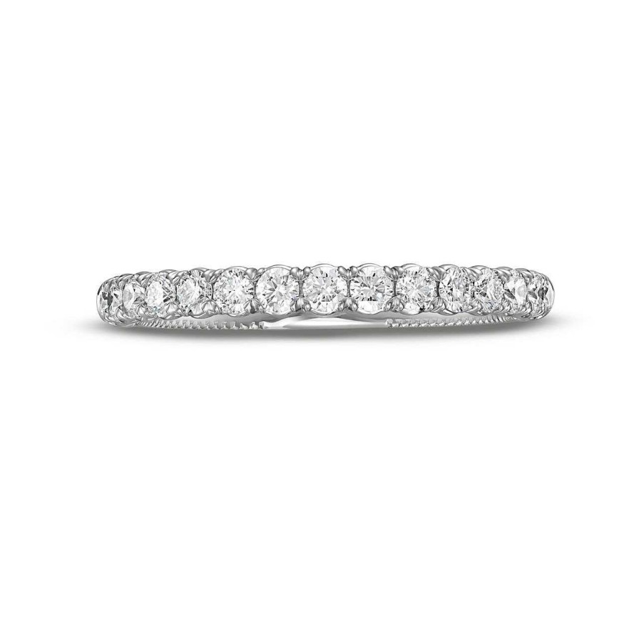 Diamonds Direct Women'S Bands | Verragio Renaissance Classic Wedding Band White Gold 14K