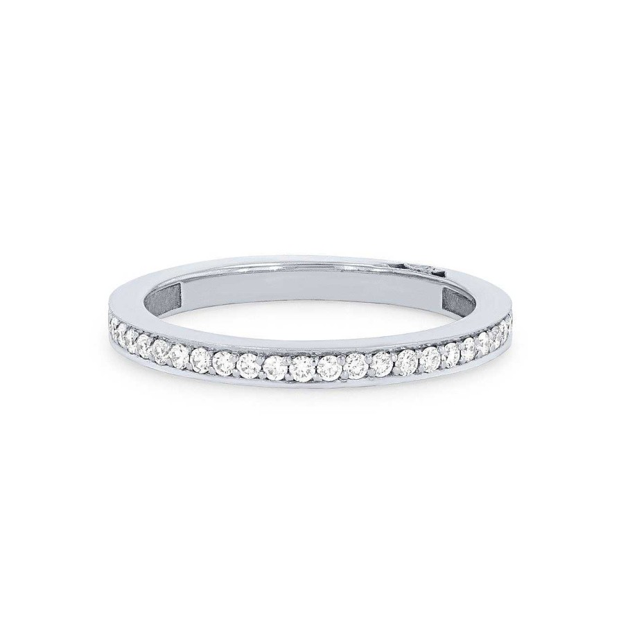 Diamonds Direct Women'S Bands | Tacori Dantela Eternity Band White Gold 18K