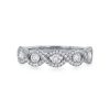 Diamonds Direct Women'S Bands | Halo Twist Diamond Wedding Band By Classique White Gold 14K