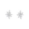 Diamonds Direct Earrings | Diamond Cluster Leaf Earrings