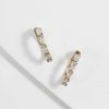 Diamonds Direct Earrings | Pear Shape Diamond Hoop Earrings