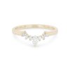 Diamonds Direct Women'S Bands | Contour Marquise And Round Diamond Wedding Band By True Romance White Gold 14K