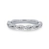 Diamonds Direct Women'S Bands | Twist Full Diamond Wedding Band By Artcarved White Gold 14K