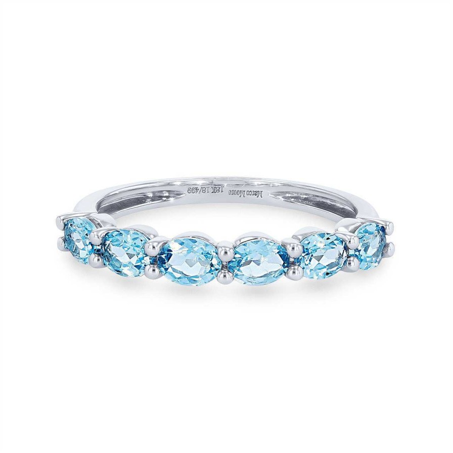 Diamonds Direct Fashion Rings | Blue Topaz Wedding Band