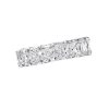 Diamonds Direct Rings | Radiant Diamond Eternity Band Platinum