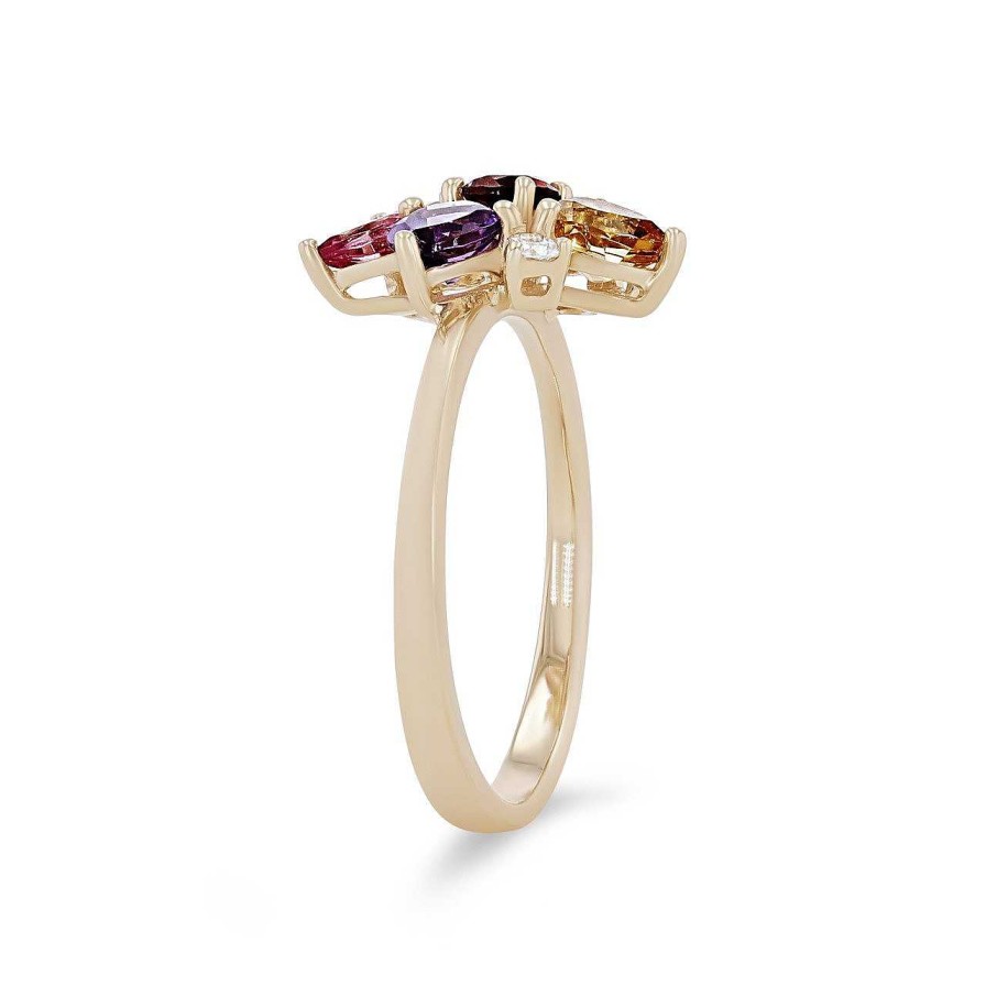 Diamonds Direct Fashion Rings | Multicolor Gemstone Cluster Ring