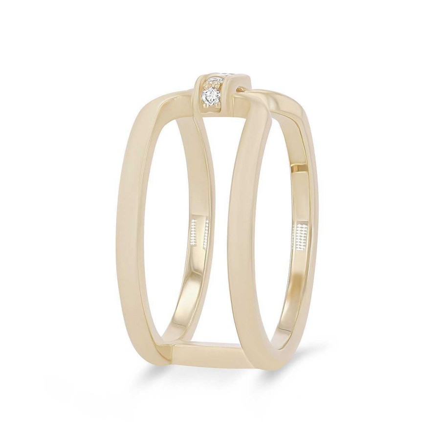 Diamonds Direct Fashion Rings | Michael M. Linked At Last Ring Yellow Gold 14K