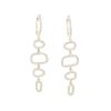 Diamonds Direct Earrings | Diamond Abstract Drop Earrings Rose Gold 14K