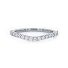 Diamonds Direct Women'S Bands | Curved Diamond Wedding Band By True Romance Platinum