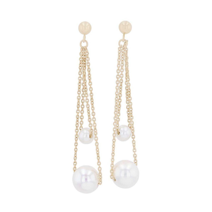 Diamonds Direct Earrings | Freshwater Pearl Drop Earrings